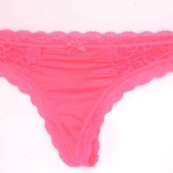 VICTORIA'S SECRET VERY SEXY BRIGHT PINK THONG PANTY - Picture 1 of 1